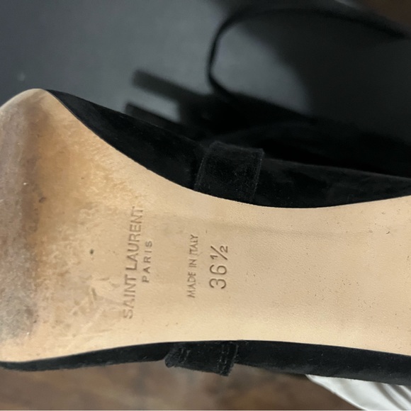 Luxury Saint Laurent ‘Meurice’ Suede Over Knee Boots! - Picture 6 of 8